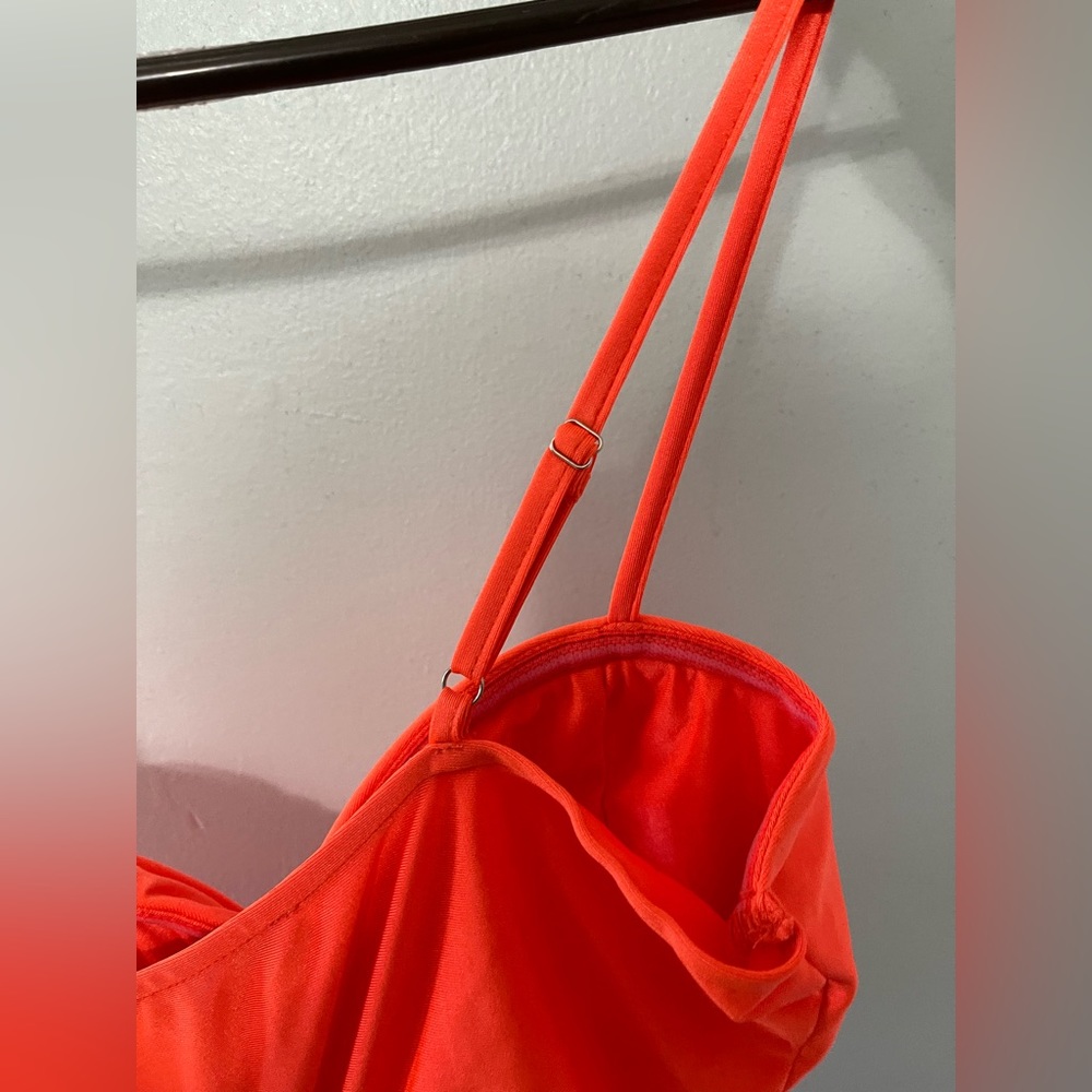 Neon orange mini dress - Picture 6 of 7